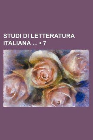 Cover of Studi Di Letteratura Italiana (7)