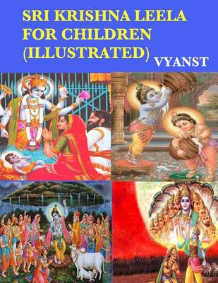 Book cover for Sri Krishna Leela for Children (Illustrated)
