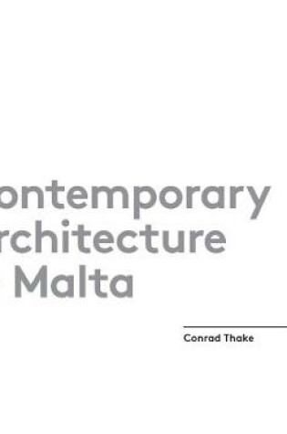 Cover of Contemporary Architecture in Malta