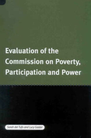 Cover of Evaluation of the Commission on Poverty, Participation and Power