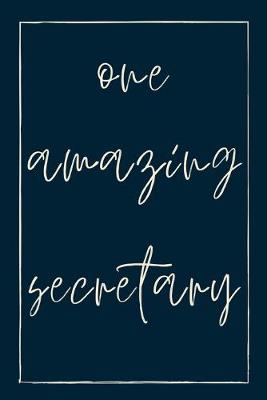Book cover for One amazing secretary