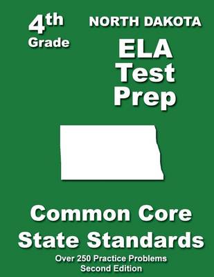 Book cover for North Dakota 4th Grade ELA Test Prep