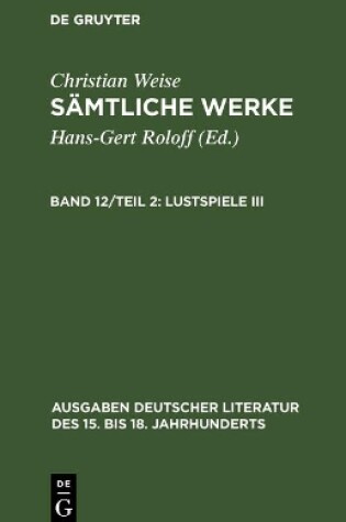 Cover of Lustspiele III