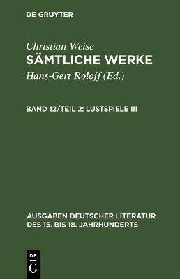 Book cover for Lustspiele III