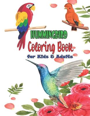 Book cover for Hummingbird Coloring Book for Kids & Adults