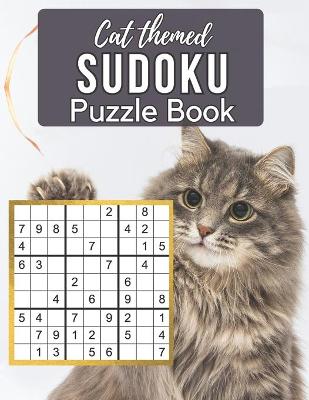 Book cover for Cat Themed Sudoku Puzzle Book