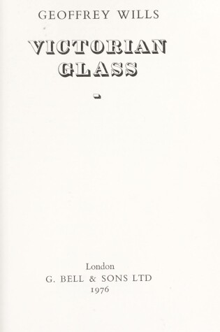 Cover of Victorian Glass