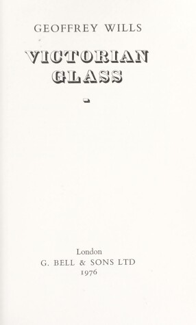 Book cover for Victorian Glass