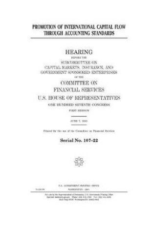 Cover of Promotion of international capital flow through accounting standards