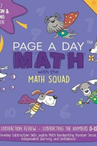 Cover of Page a Day Math Subtraction & Handwriting Review Book