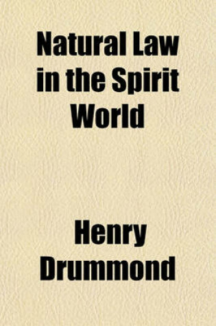 Cover of Natural Law in the Spirit World