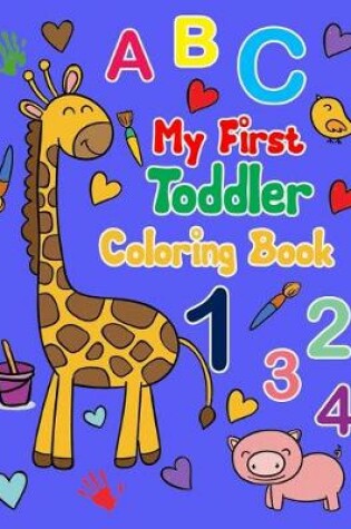 Cover of my first toddler coloring book