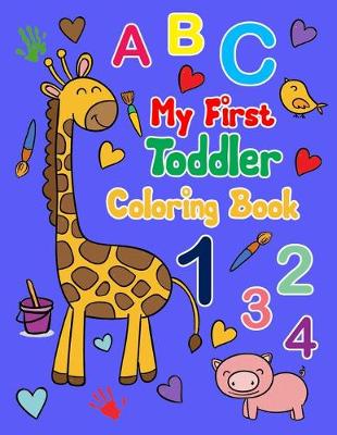 Book cover for my first toddler coloring book