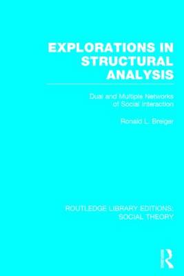 Book cover for Explorations in Structural Analysis (RLE Social Theory)