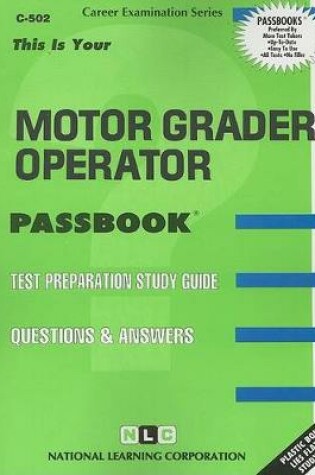 Cover of Motor Grader Operator