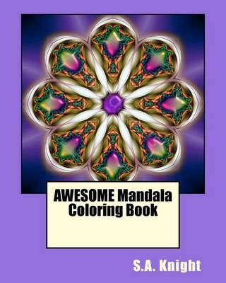 Book cover for AWESOME Mandala Coloring Book