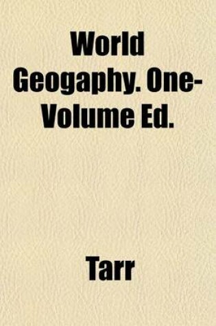 Cover of World Geogaphy. One-Volume Ed.