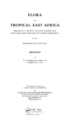 Book cover for Flora of Tropical East Africa - Meliaceae (1991)