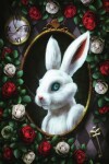 Book cover for Alice in Wonderland Modern Journal - Inwards White Rabbit
