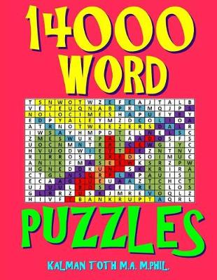 Book cover for 14000 Word Puzzles