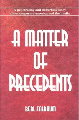 Cover of A Matter of Precedents