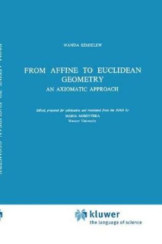 Cover of From Affine to Euclidean Geometry