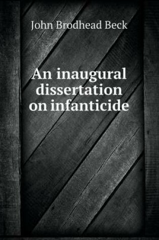 Cover of An inaugural dissertation on infanticide