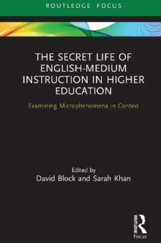 Cover of The Secret Life of English-Medium Instruction in Higher Education