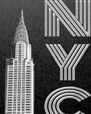 Book cover for Iconic Chrysler Building New York City creative drawing journal