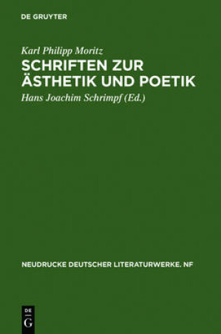 Cover of Schriften Zur AEsthetik Und Poetik