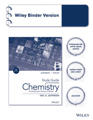 Book cover for Study Guide to Accompany Chemistry: The Molecular Nature of Matter, 7e, Binder Ready Version