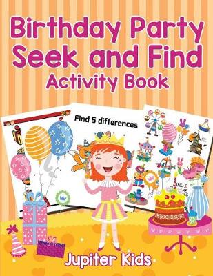 Book cover for Birthday Party Seek and Find Activity Book