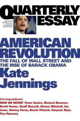 Cover of Quarterly Essay 32 American Revolution