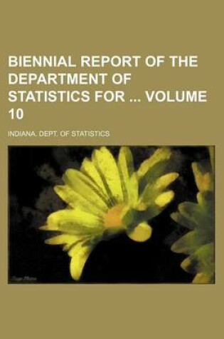 Cover of Biennial Report of the Department of Statistics for Volume 10