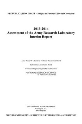 Cover of 2013-2014 Assessment of the Army Research Laboratory