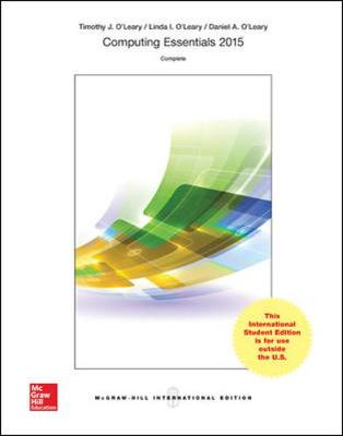 Book cover for Computing Essentials 2015, Complete Edition (Int'l Ed)