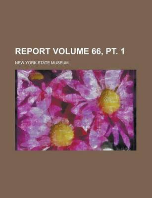 Book cover for Report Volume 66, PT. 1