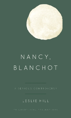 Book cover for Nancy, Blanchot