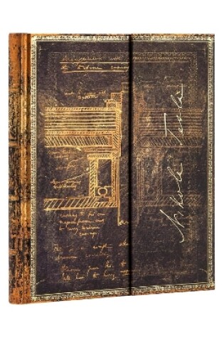 Cover of Tesla, Sketch of a Turbine Lined Hardcover Journal