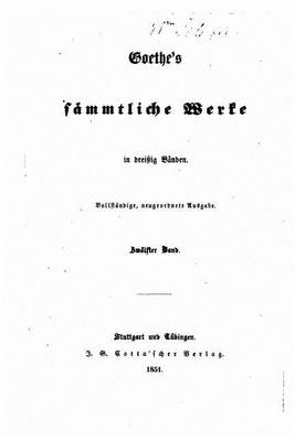 Book cover for Goethe's sammtliche Werke in dreitzig Banden