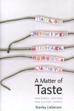 Cover of A Matter of Taste