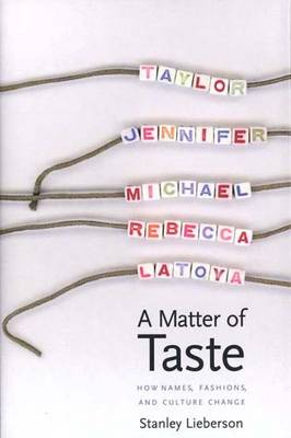 Book cover for A Matter of Taste