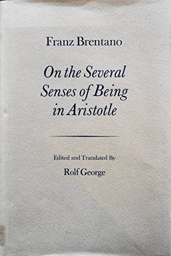 Book cover for On the Several Senses of Being in Aristotle