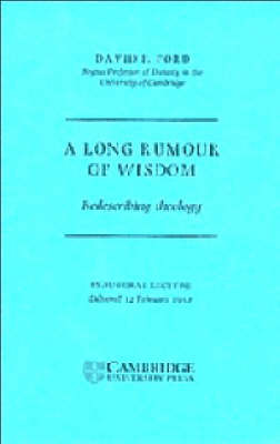 Book cover for A Long Rumour of Wisdom