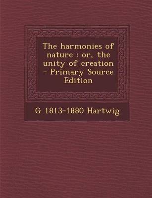 Book cover for The Harmonies of Nature