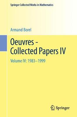 Book cover for Oeuvres - Collected Papers