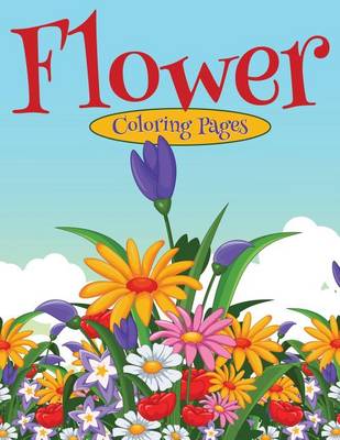 Book cover for Flower Coloring Pages