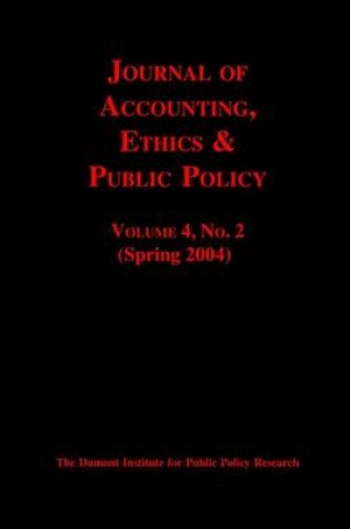 Cover of Journal of Accounting, Ethics & Public Policy Vol. 4, No. 2