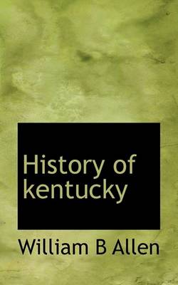 Book cover for History of Kentucky