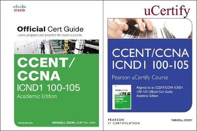 Cover of Ccent Icnd1 100-105 Pearson Ucertify Course and Textbook Academic Edition Bundle